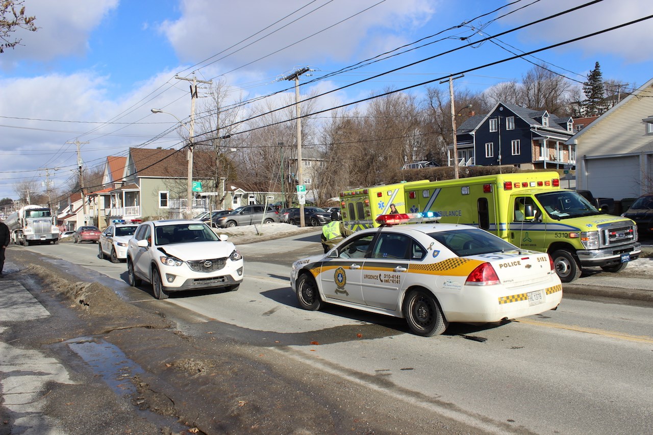 Accident mineur sur Principale à Windsor