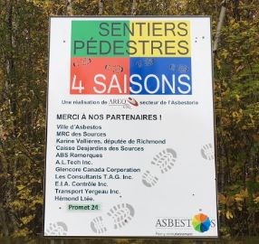 Venez découvrir la beauté des Sentiers quatre-saisons d’Asbestos