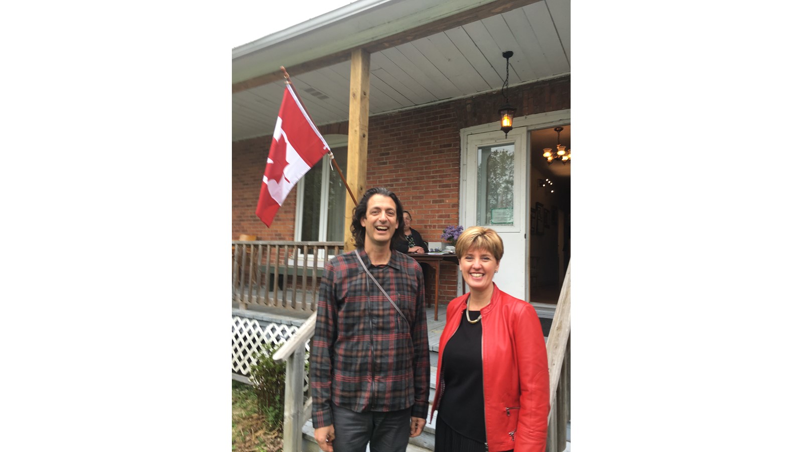 Le président du Musée, Léo Gaudet, et la ministre Marie-Claude Bibeau.