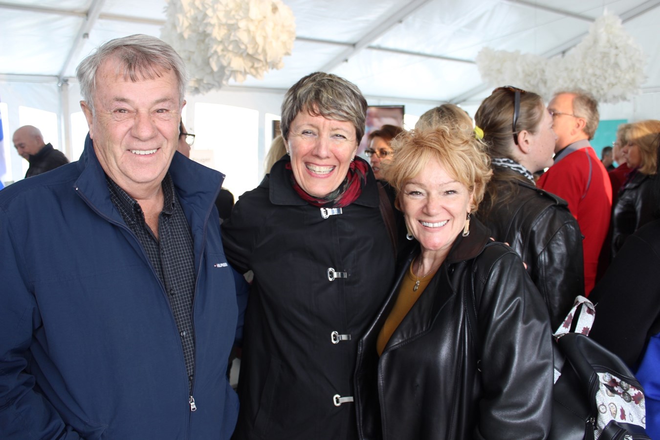 Parmi les participants : Paul Proulx, président du CPIB; Josée Fortin, directrice générale de Sherbrooke Innopole et sa collègue, Marleen Purcell.   

