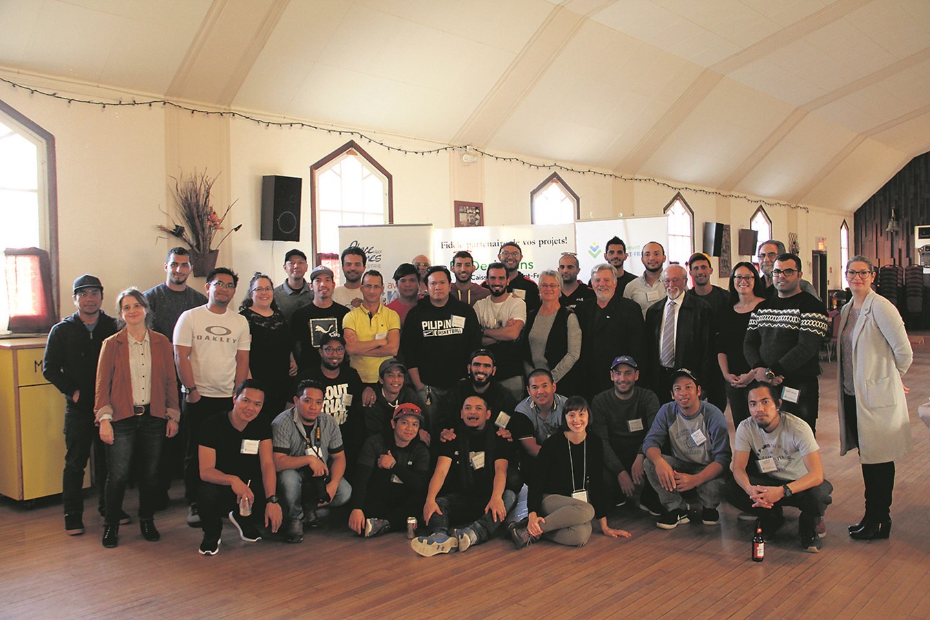 Les travailleurs qui ont pu découvrir le Val-Saint-François durant la fin de semaine dernière. Cette photo prise au Centre Sainte-Famille de Richmond regroupait les participants et partenaires.