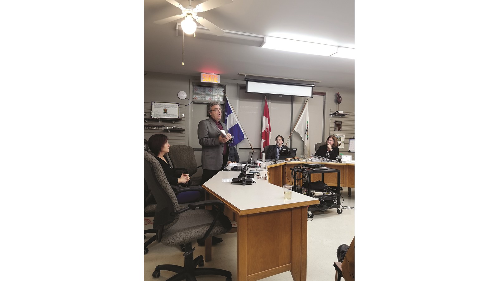M. Daniel Pitre, conseiller municipal et président du comité de travail