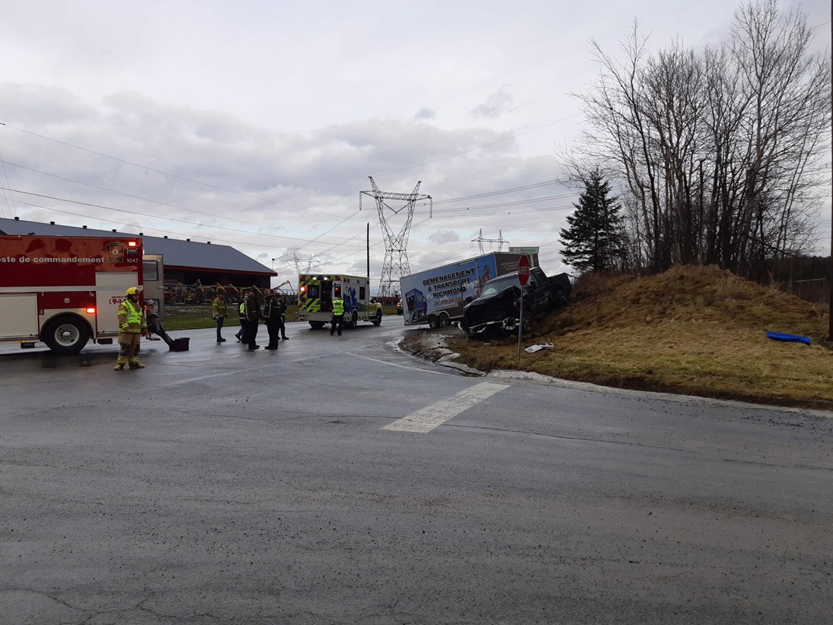 Une collision fait deux blessés à Danville