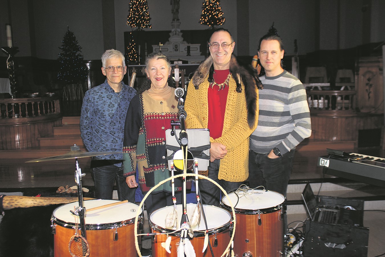Dans l’ordre habituel : Roch Plourde, Denyse Morin, Patrick Therrien et Yves Custeau. 