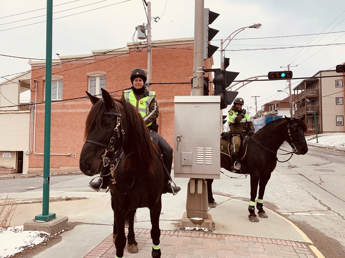 Policiers à cheval à Windsor
