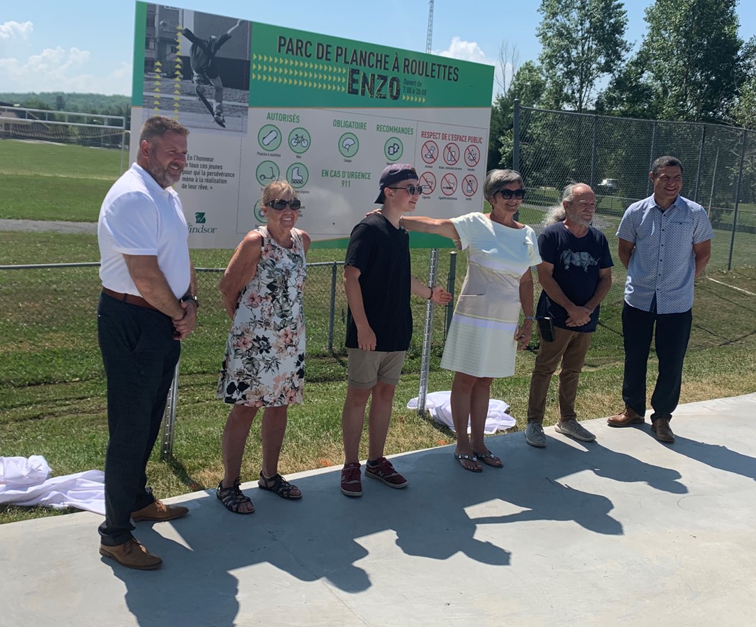 Inauguration officielle du Skatepark Enzo de Windsor