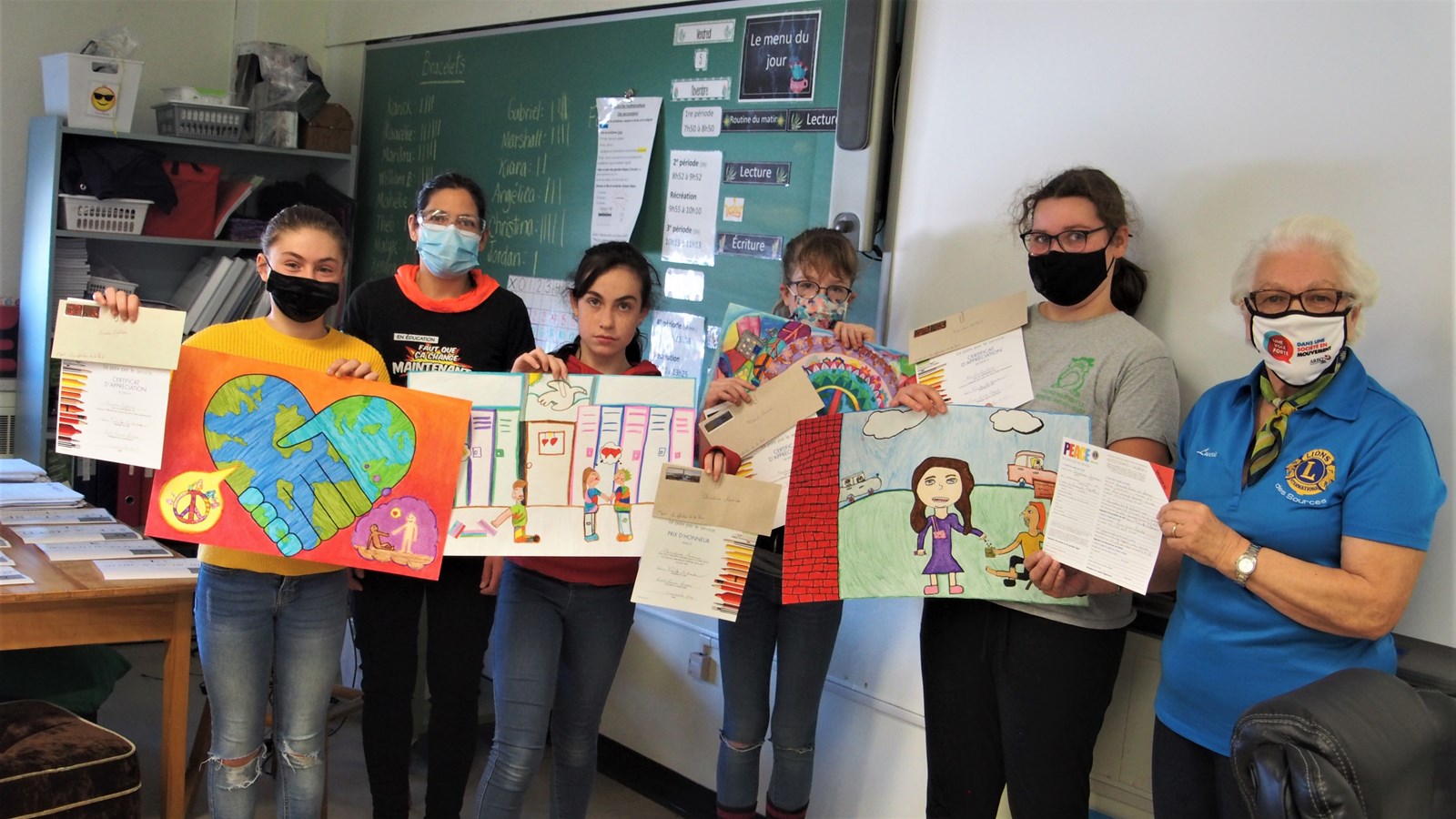 Classe de Mlle Christina Savaria.