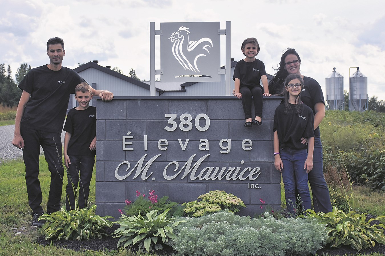 Martin, Tania et leurs enfants.
