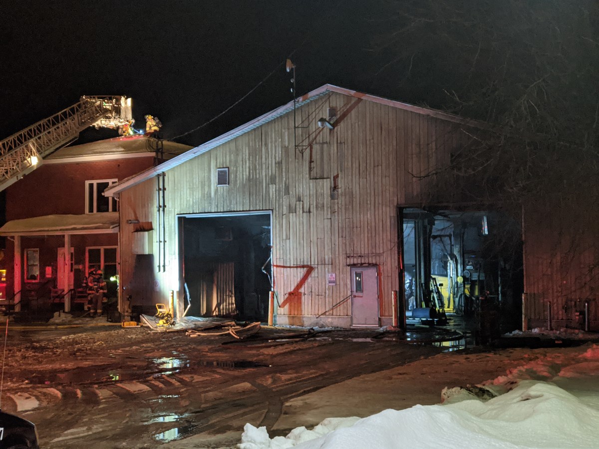 Un incendie au garage municipal de Danville cause des dommages évalués à plus d’un demi-million de dollars