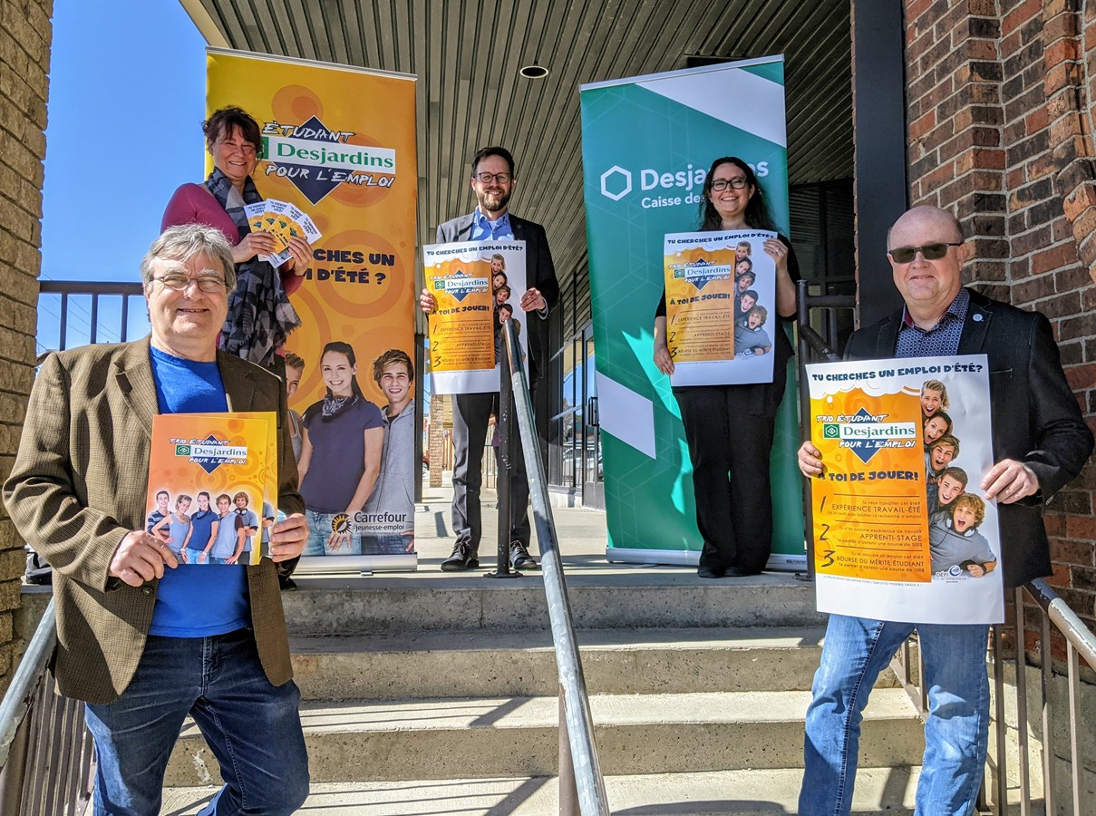Le trio étudiant Desjardins pour l’emploi de retour dans la MRC des Sources