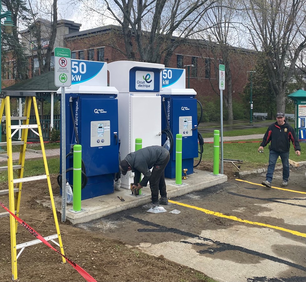 Nouvelles bornes électriques de 50kW