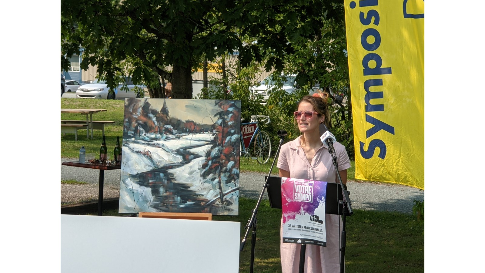 Mme Geneviève Boivin-Roussy, propriétaire de la galerie G de BR à Danville.