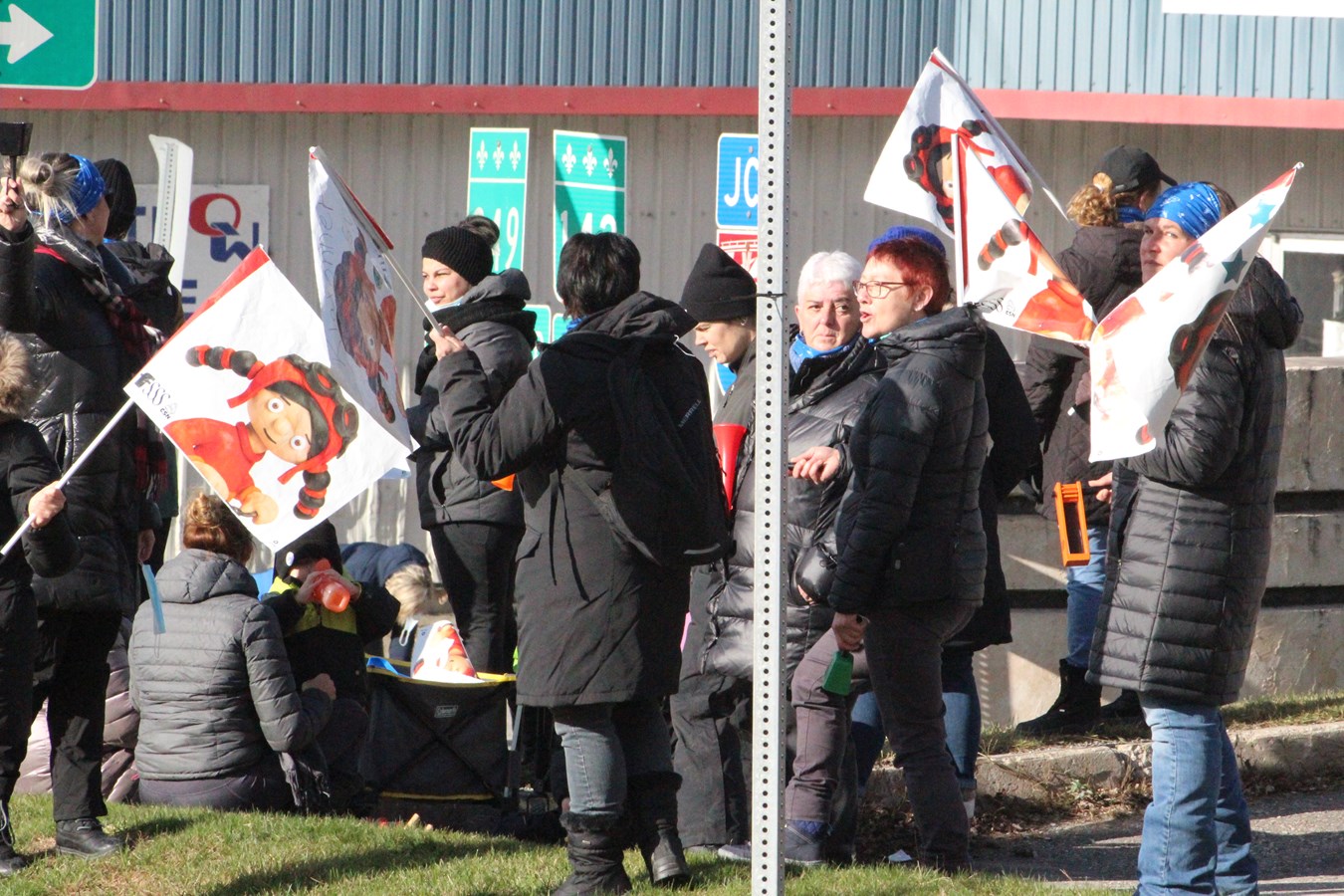 Les travailleuses des CPE manifestent à Windsor