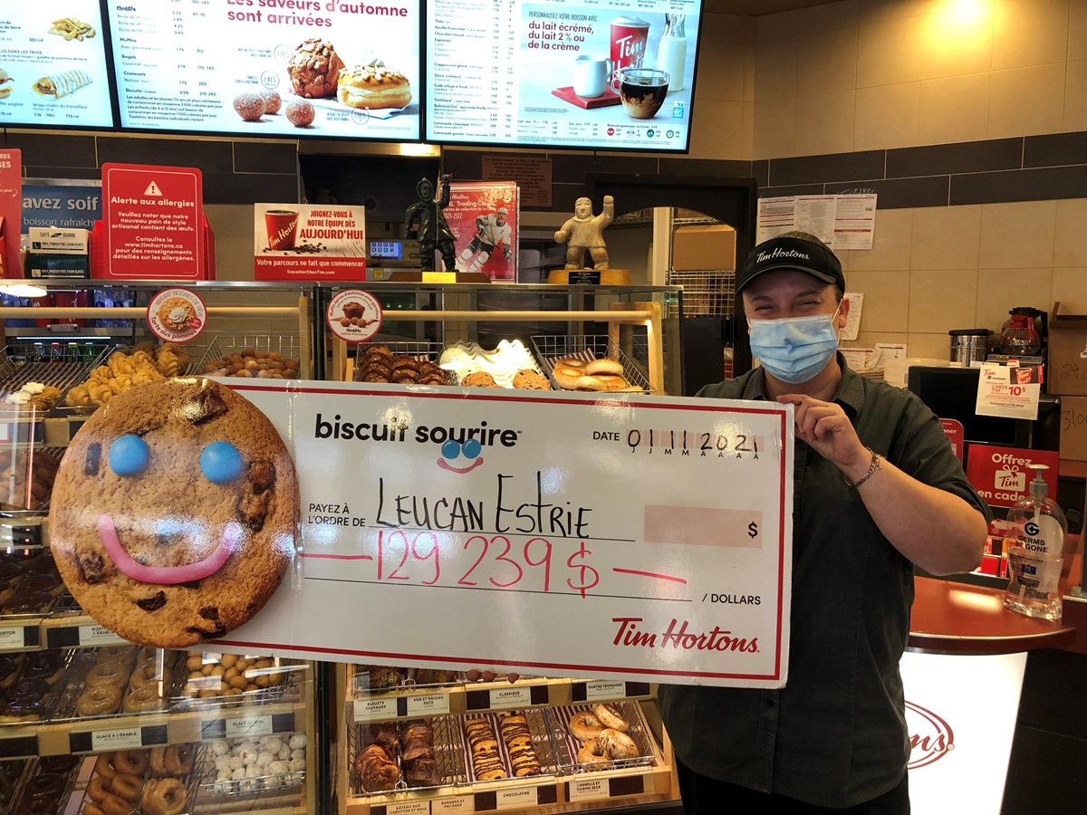 Tim Hortons recueille près de 130 000 $ en Estrie