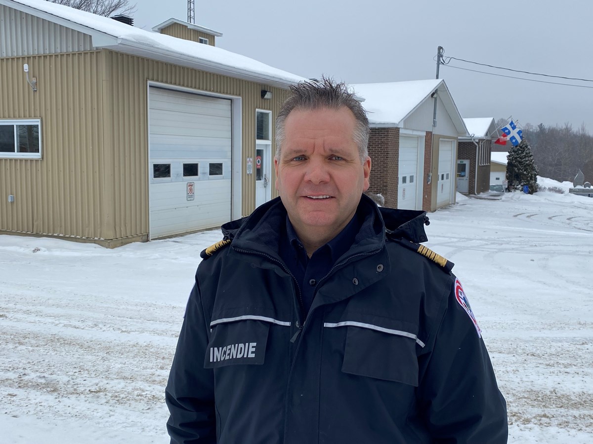 Le directeur du Service de sécurité incendie de Saint-Denis-de-Brompton, Stéphane Massé.