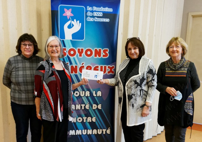 Don de 20 000 $ à la Fondation du CSSS des Sources