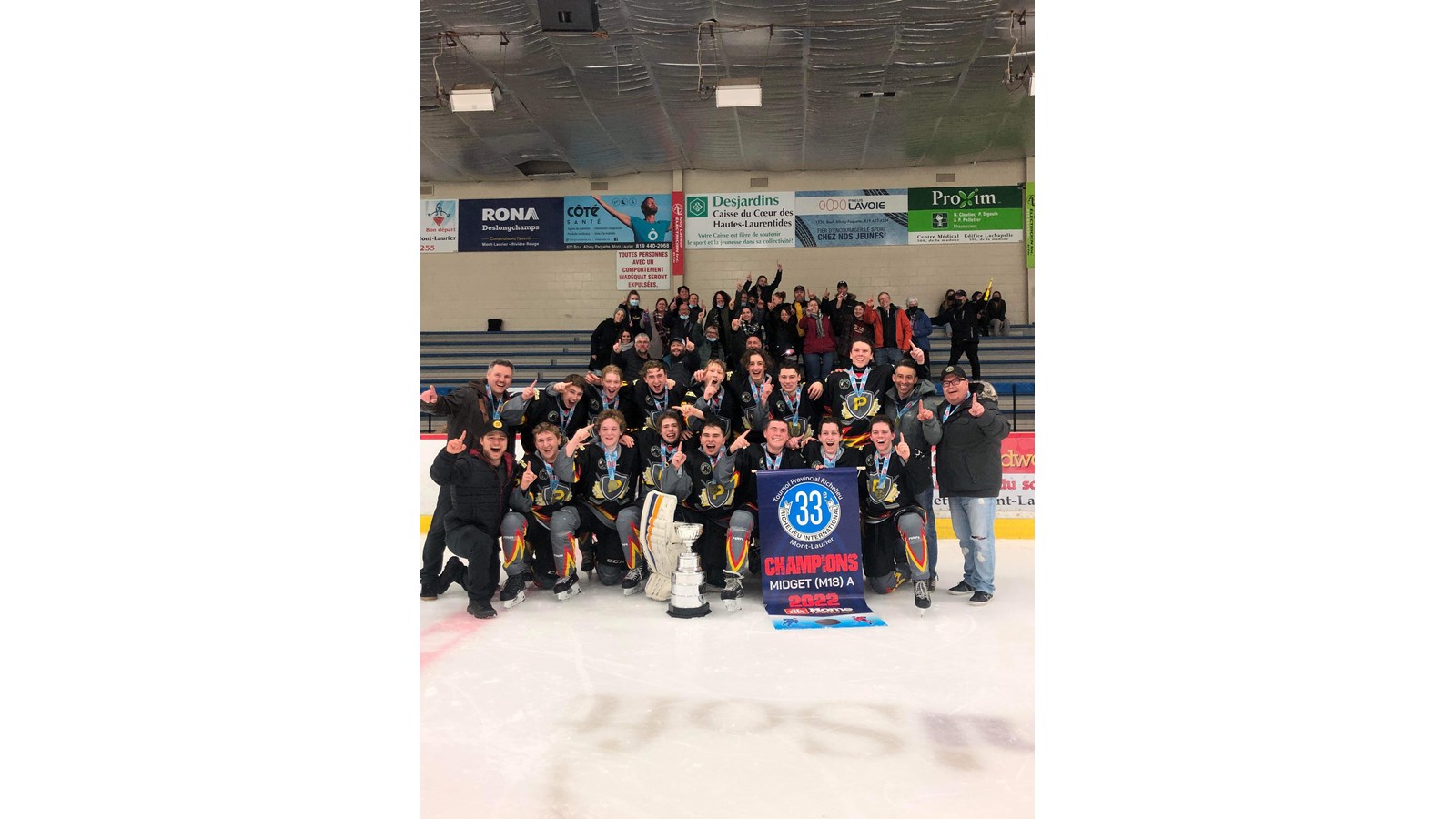 Le Promutuel au tournoi de hockey M18A de Mont-Laurier