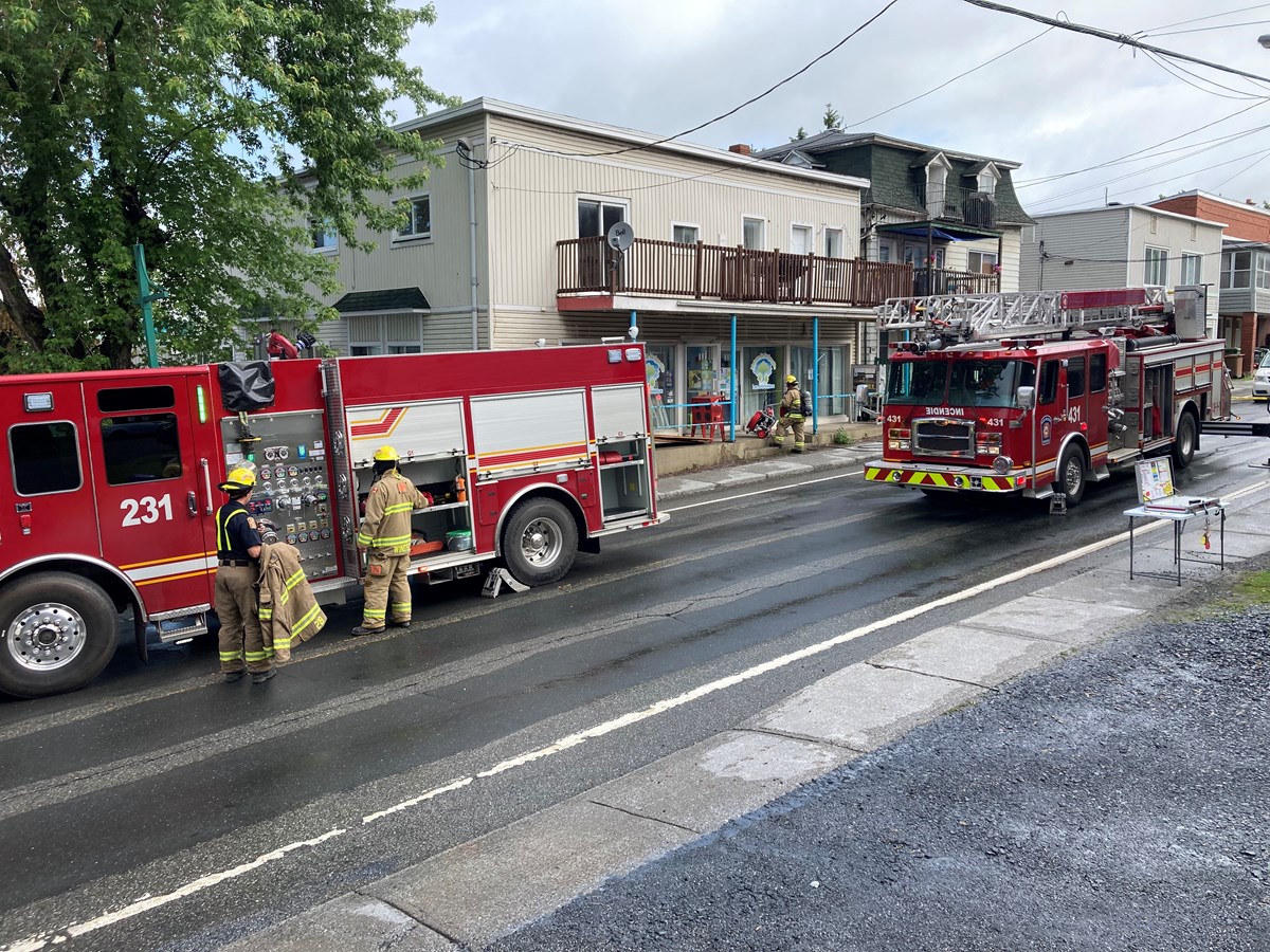 Intervention sur la rue Saint-Georges