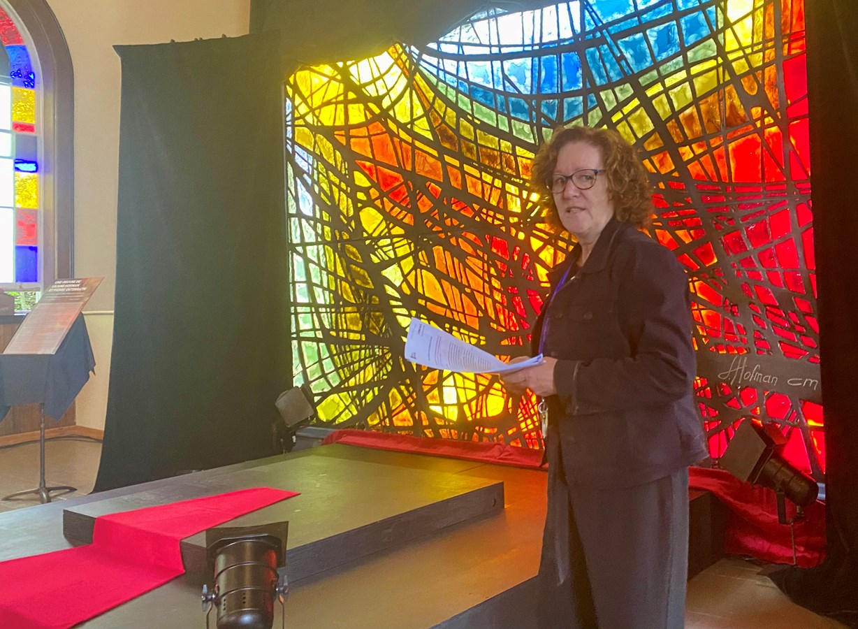 Raymonde Brossard, directrice générale du Musée de l’ardoise.
