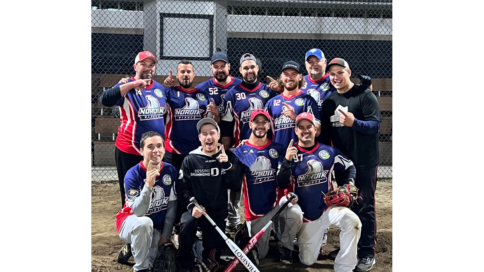 Nordik Blades, les champions de la ligue.