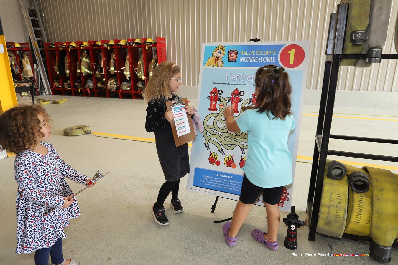 Les enfants avaient accès à des jeux interactifs.