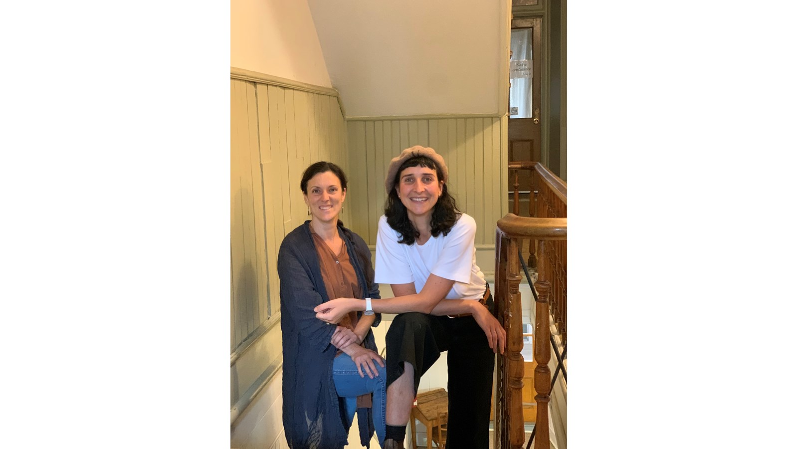 Ariane Boulet et Clémence Dumas Côté au Centre d’art de Richmond.