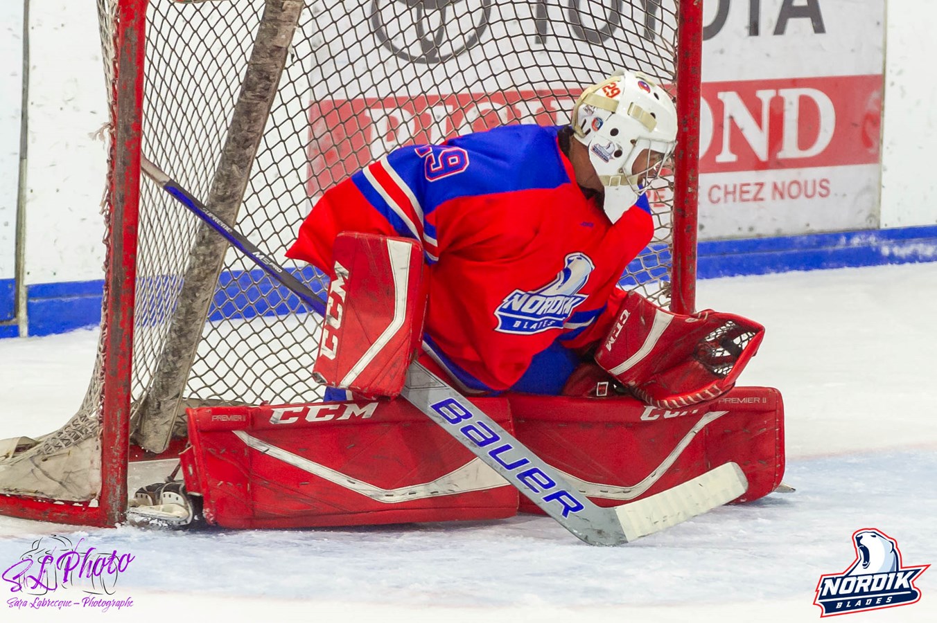 Le gardien Mathieu Bernier.