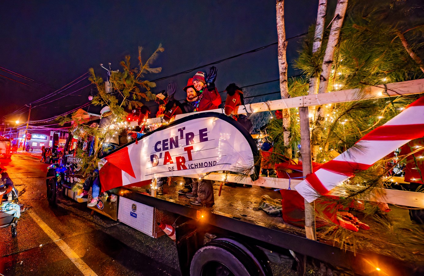 Pas moins de 5000 personnes ont salué le père Noël à Richmond