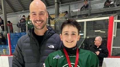 Eloi Pilotto, du Desjardins Wild, meilleur défenseur M13A.