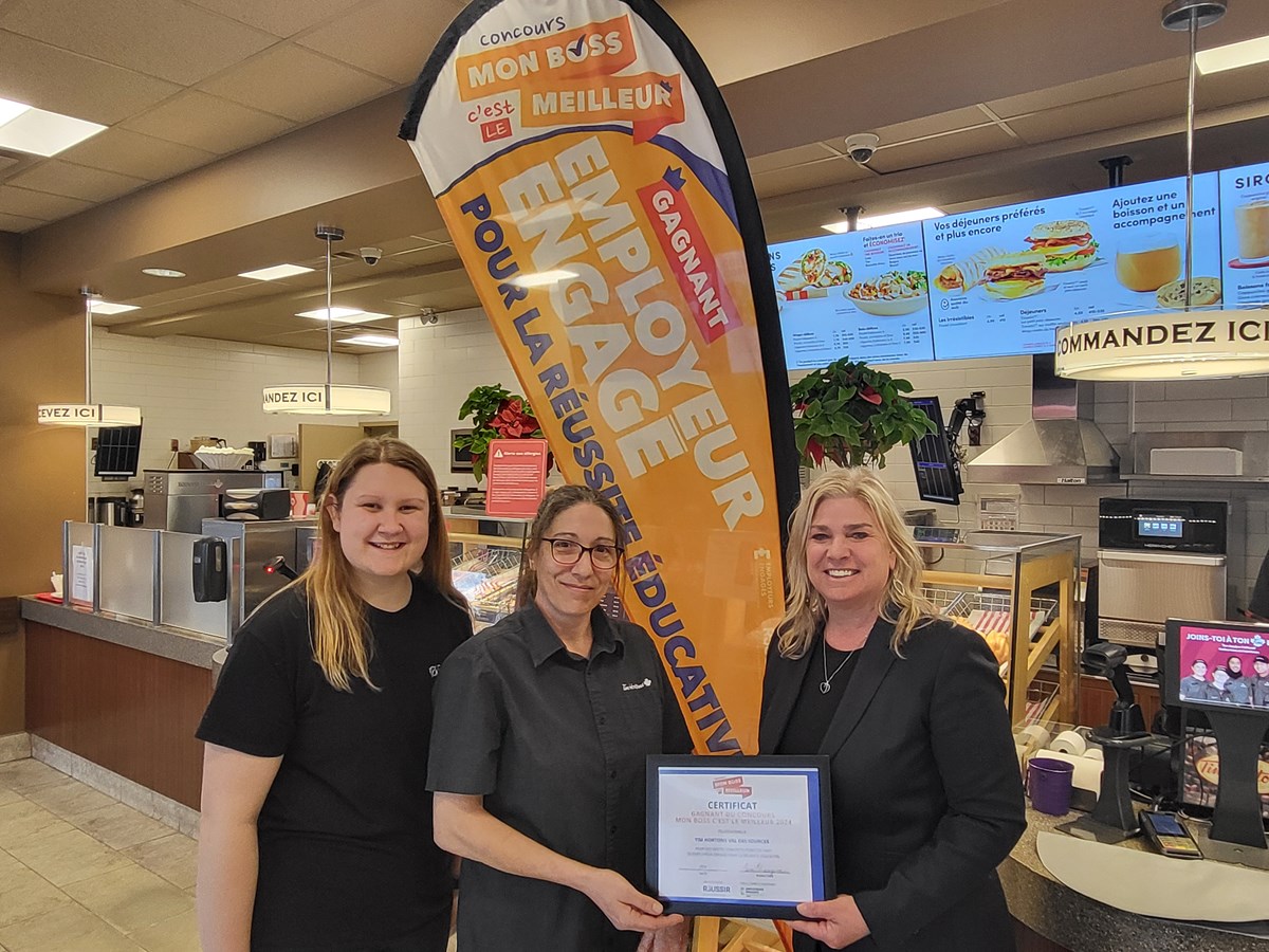 Le Meilleur Boss se trouve au Tim Hortons de Val-des-Sources