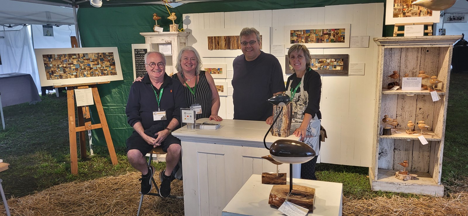 Renald Gauthier, Mélanie Gauthier, Alain Caron et Lyne Montmeny