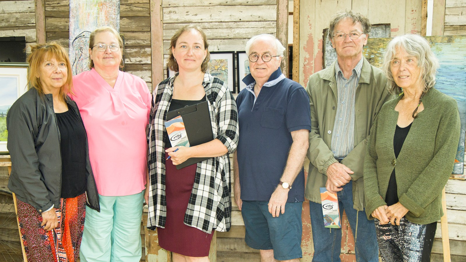 Patricia Huber, Carole Lemay, Rebecca Lemay Dostie, Rénald Gauthier, Jean-Pierre Chapleau et Louise-Andrée Roberge.