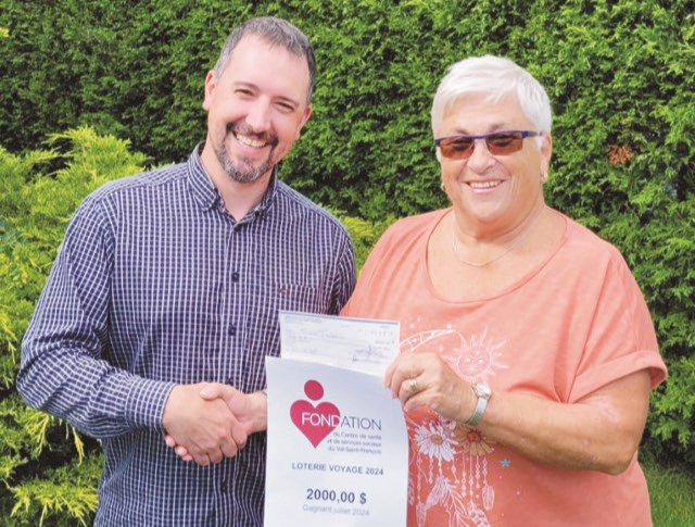 Gagnant de la Loterie Voyage de la Fondation du CSSS du Val-Saint-François