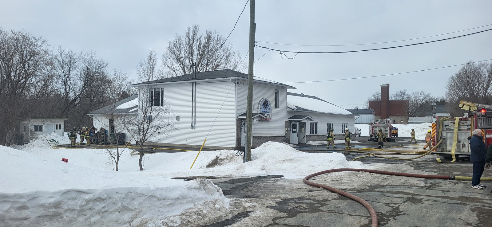 Un incendie endommage une partie du bâtiment intérieur de la salle des chevaliers de Colomb de Danville