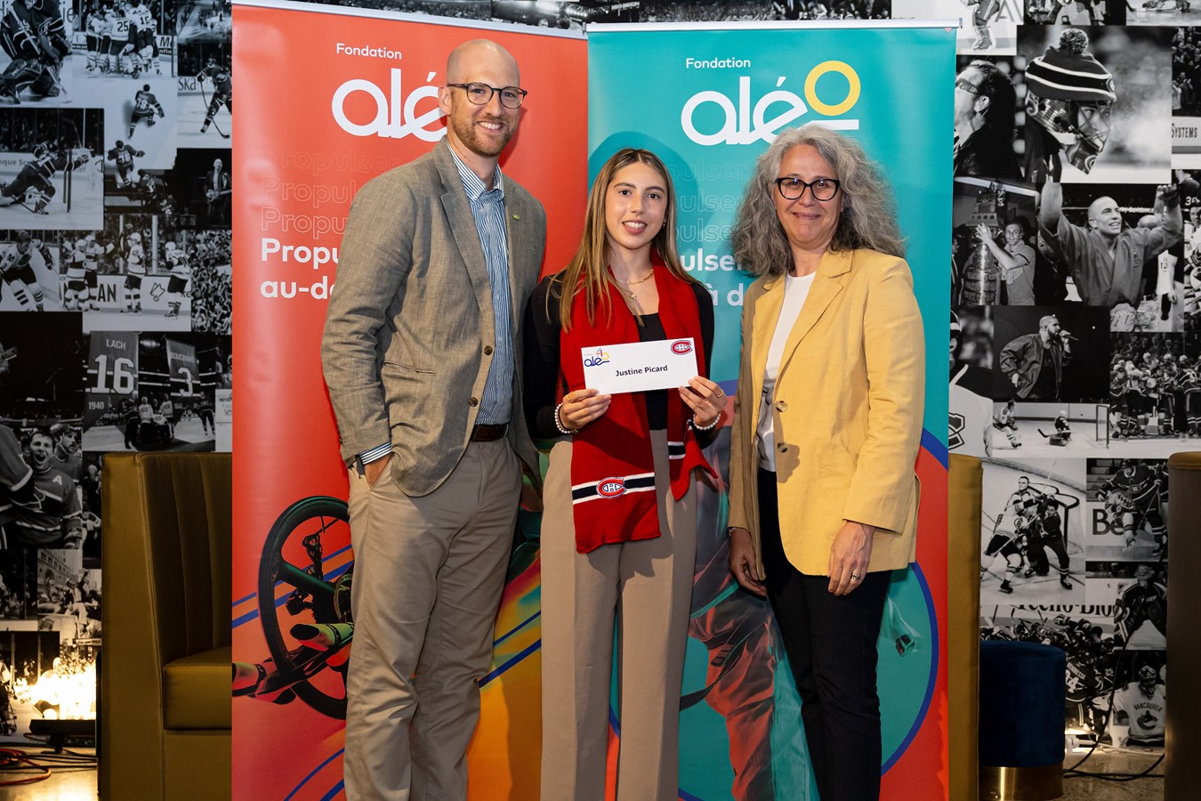 Les Canadiens de Montréal et la Fondation Aléo ont confirmé l’octroi de 75 000 $ en bourses et services de soutien à 32 jeunes hockeyeuses et hockeyeurs-athlètes élites, collégiaux et universitaires qui se sont démarqués au cours de la dernière année. Des reconnaissances ont été offertes dans le cadre d’une remise officielle qui s’est déroulée au Centre Bell.