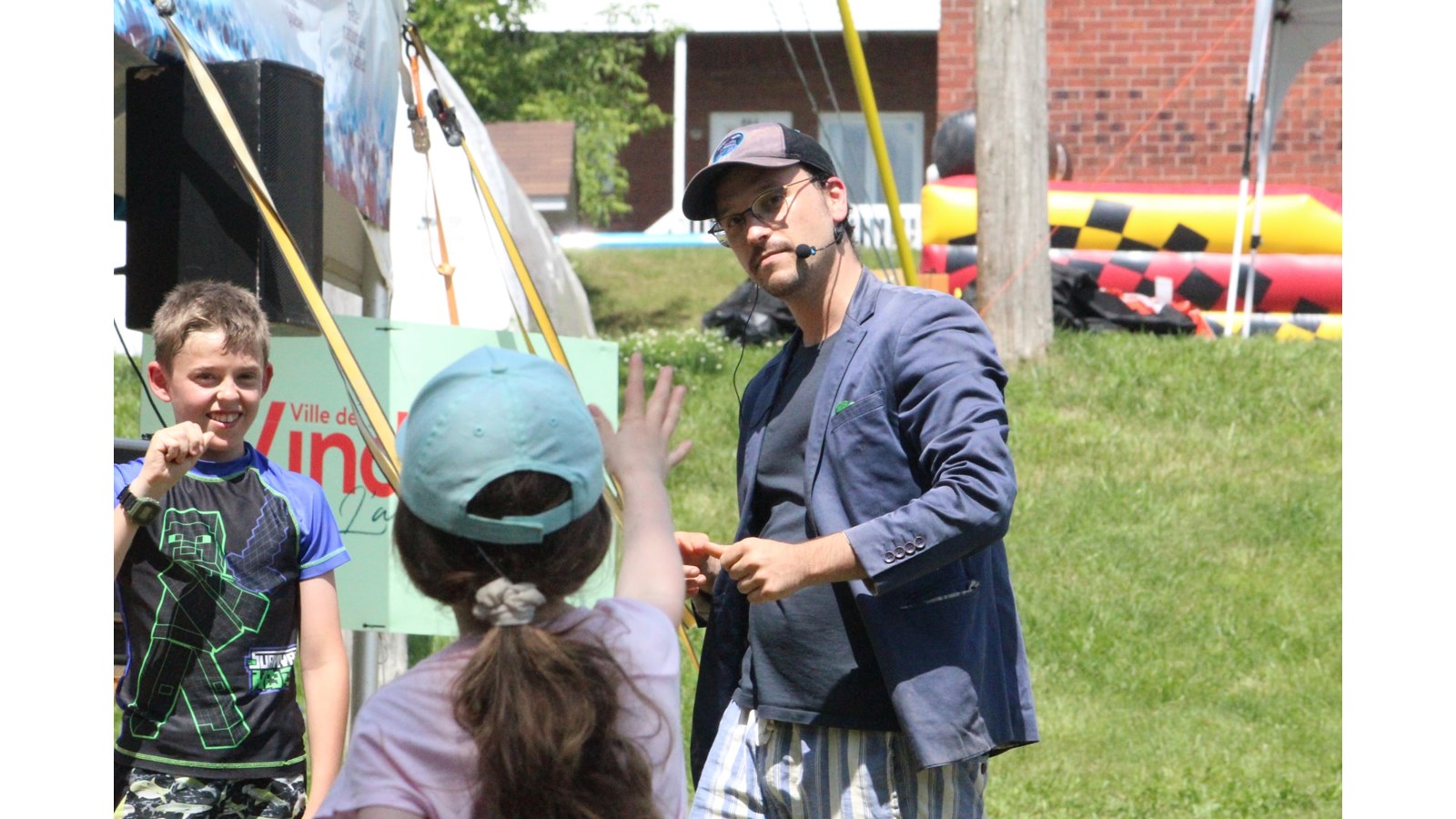 À Windsor, un magicien a su captiver les enfants.