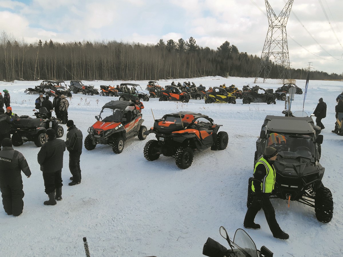 Le Club quad de la MRC du Val-Saint-François gère les sentiers en hiver, du 1er décembre au 31 mars.