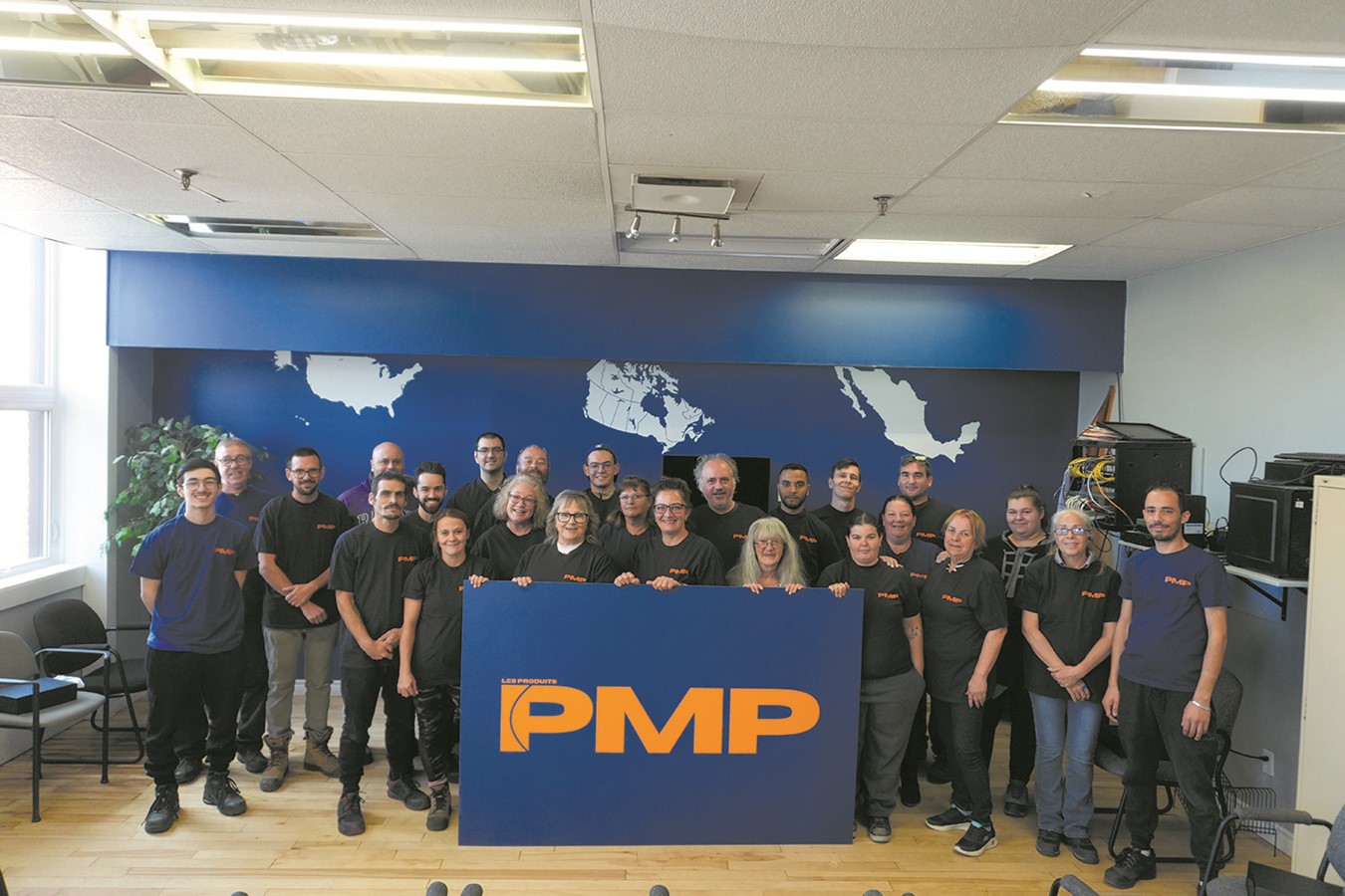 C’est avec enthousiasme que l’équipe de PMP a accueilli les changements apportés à l’entreprise. 
