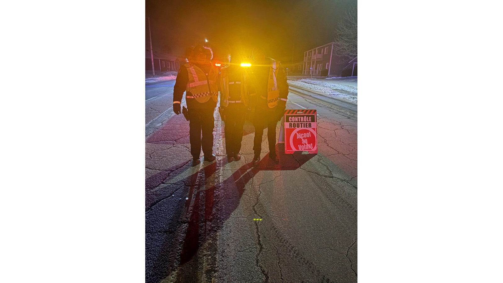 Les policiers de la Sûreté du Québec des Sources ont participé à un premier contrôle sur la route 116 à la hauteur de Danville.