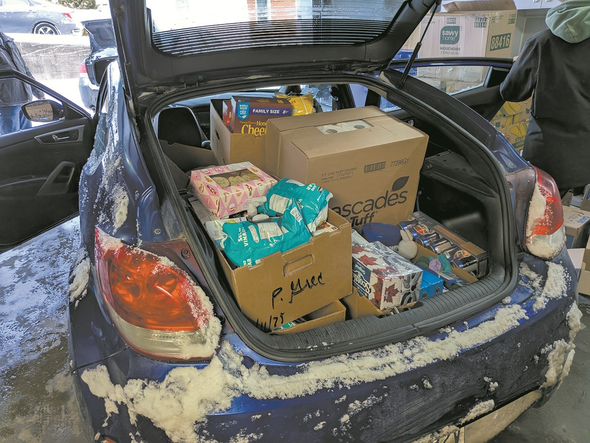 La distribution de paniers a eu lieu le samedi 13 décembre.