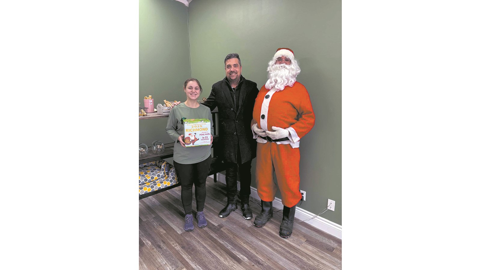 La tournée du père Noël s’est aussi arrêtée chez Toilettage Richmond.