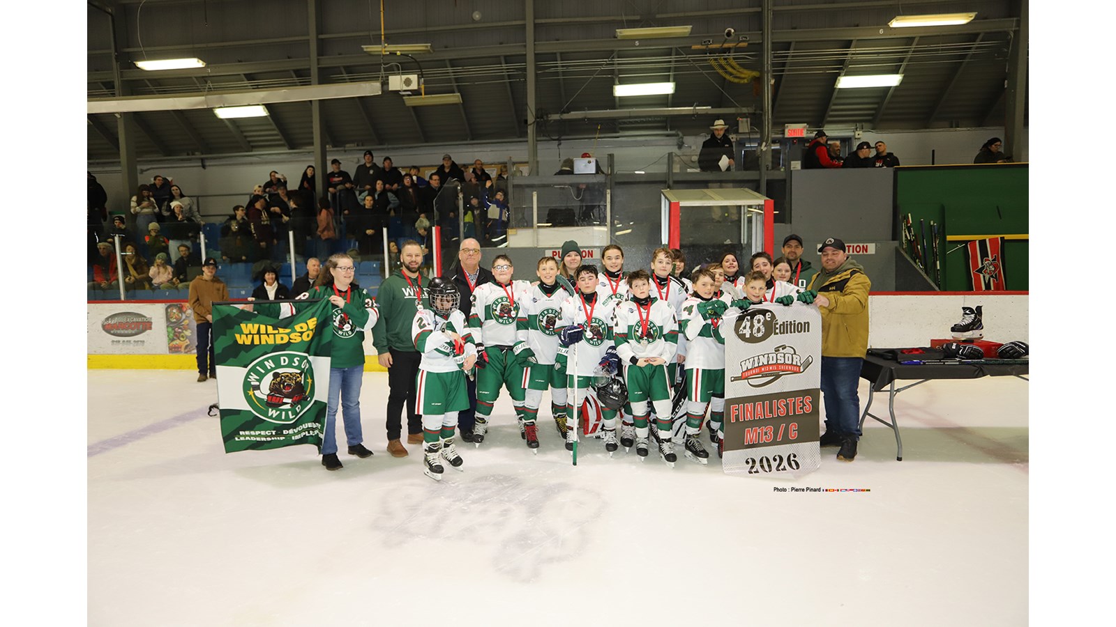 En classe M13 C, devant une très belle foule au Centre J.-A.-Lemay, le Desjardins Wild de Windsor-Richmond s’est avoué vaincu au compte de 3 à 2 en prolongation devant les Voltigeurs de Drummondville.