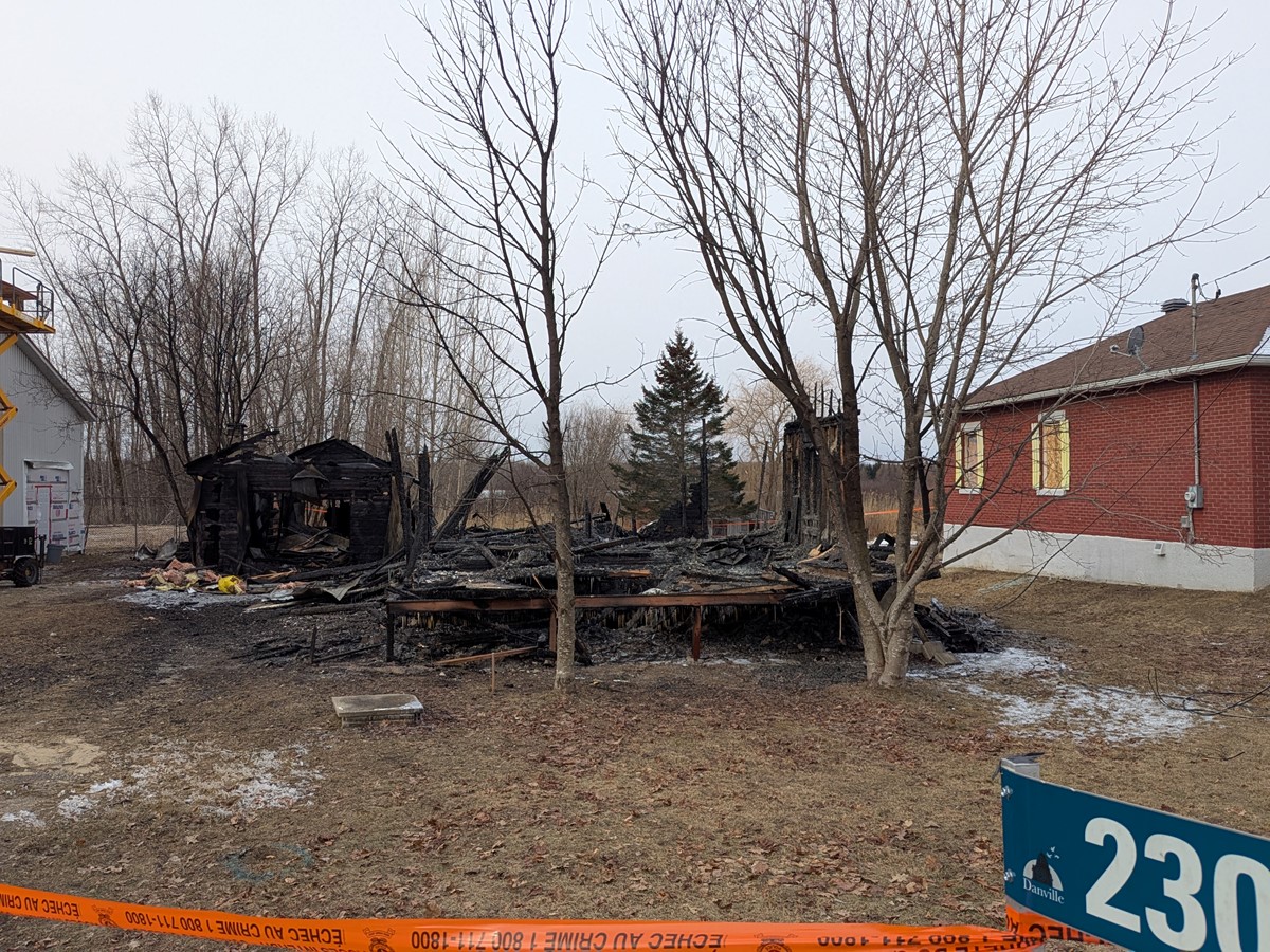 Une résidence réduite en cendres à Danville