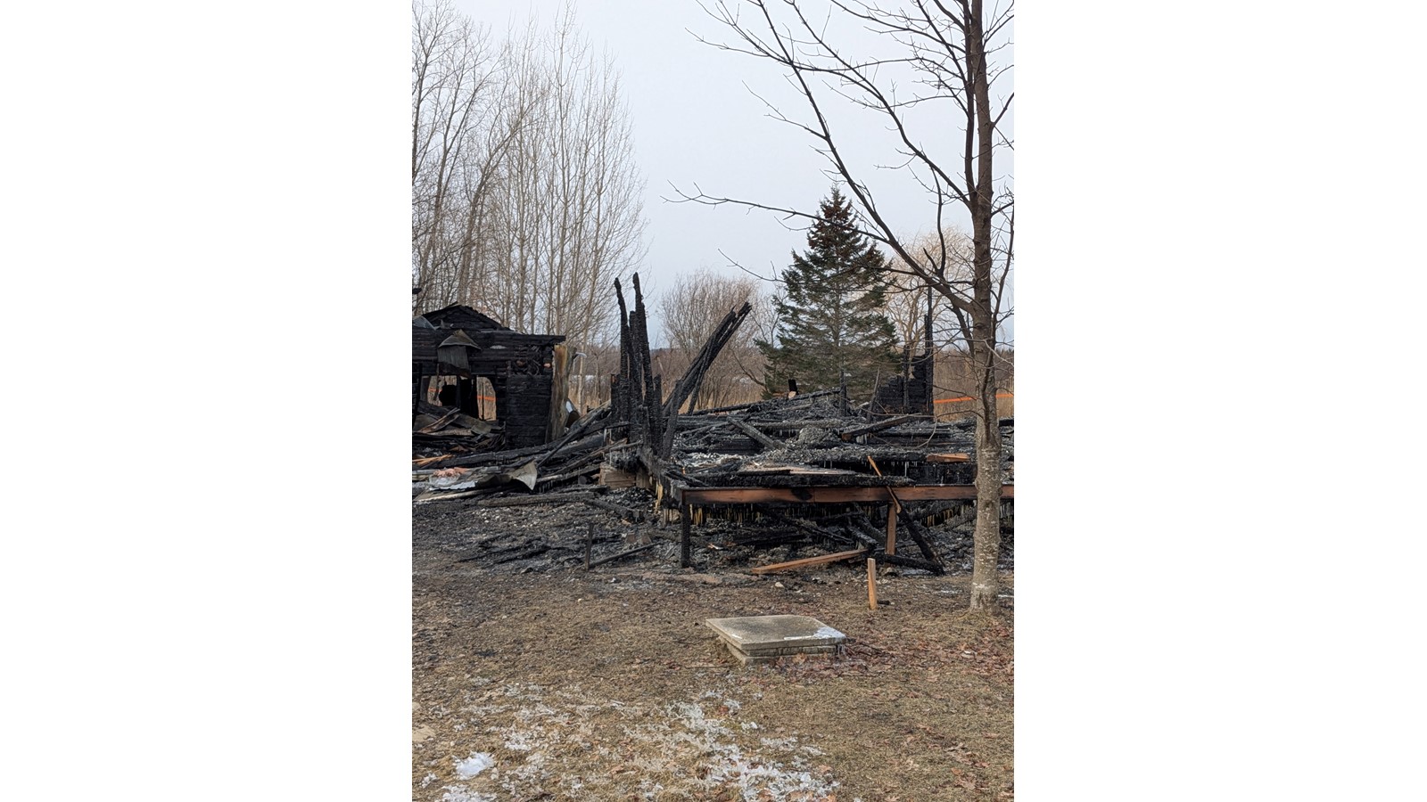 Une résidence réduite en cendres à Danville