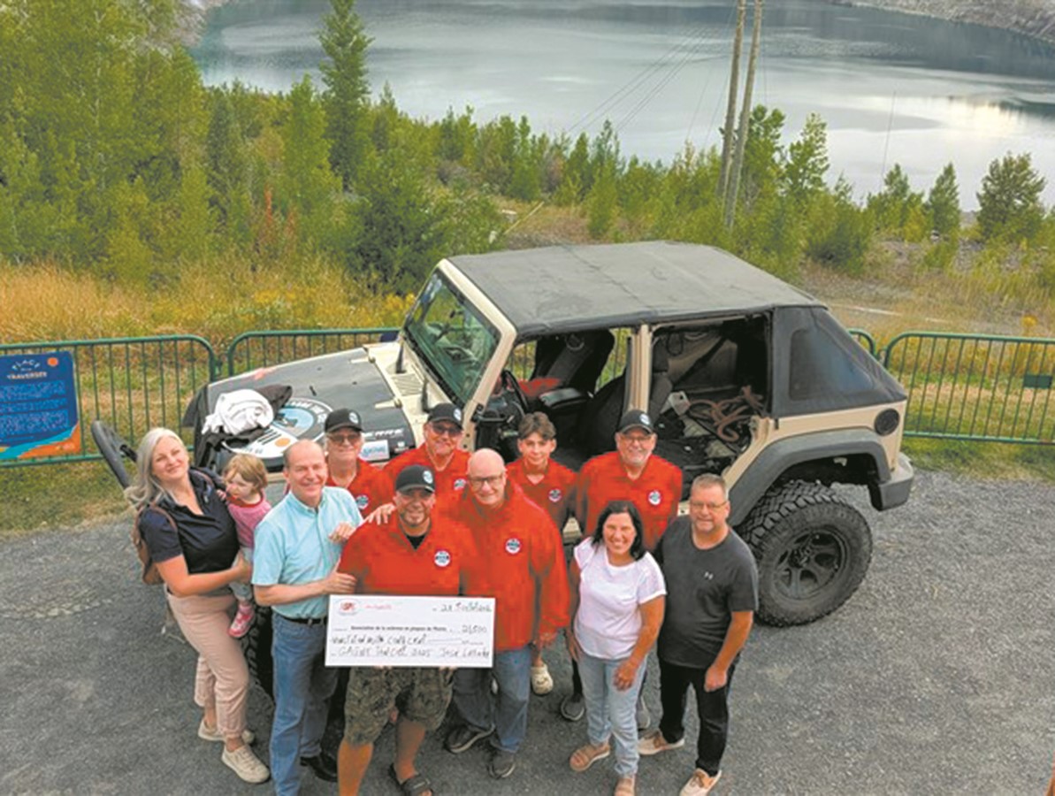 Une « pause » des randonnées en Jeep au cœur de l’ancien puits minier pour « Gagne ton ciel »