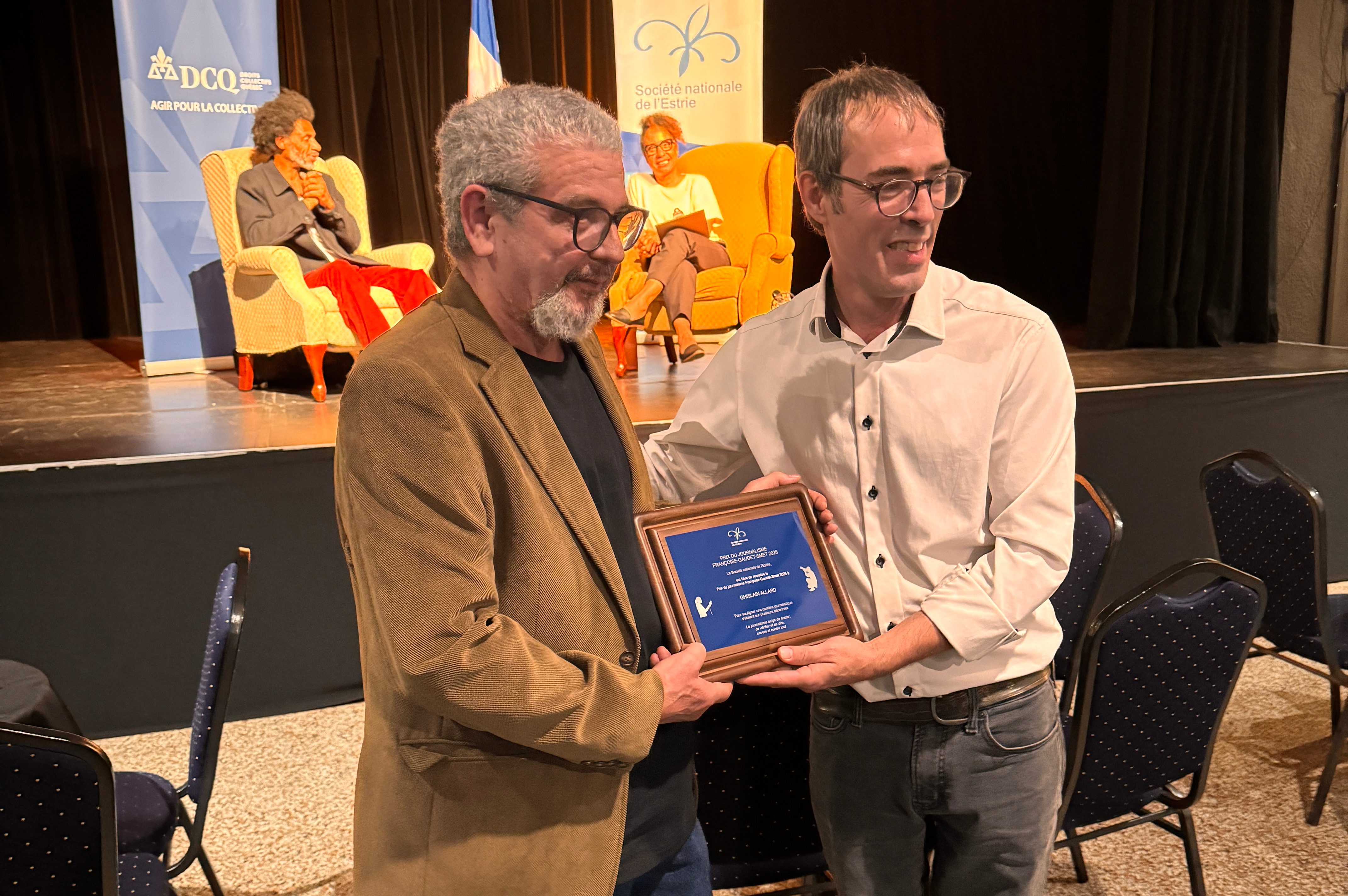 Le journaliste Ghislain Allard, récipiendaire du prix Françoise-Gaudet-Smet 2026