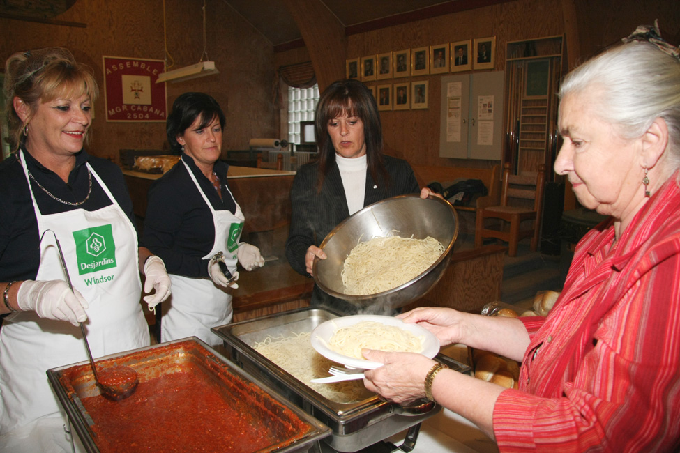 Souper spaghettis pour les paniers de Noël