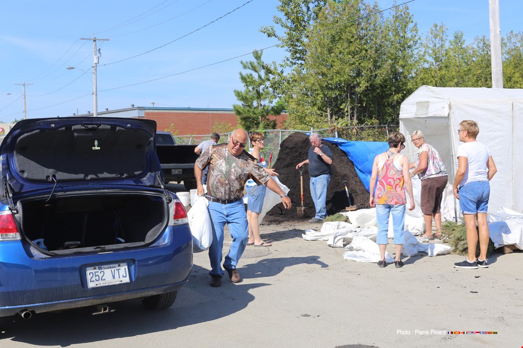 Distribution de compost à Windsor