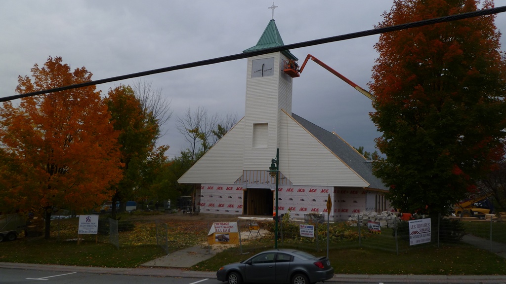 Reconstruction de l'église